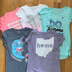 Bundle of girls tshirts